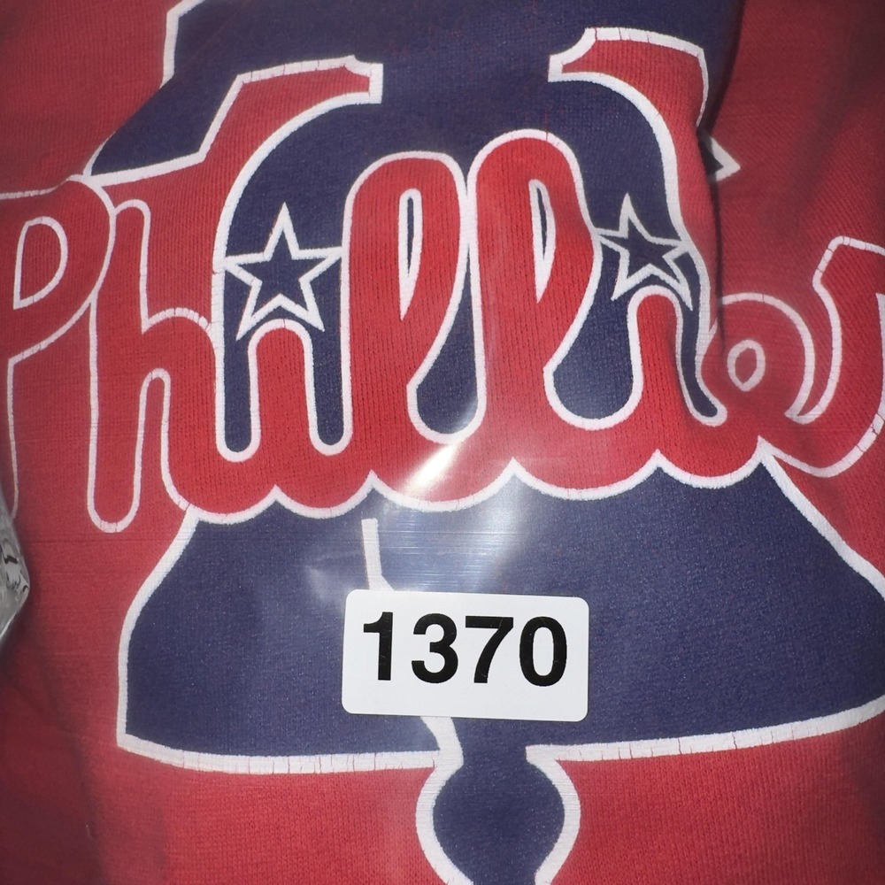 Philadelphia Phillies Hoodie Mens 2XL Red MLB Baseball New Era Pullover Fleece - Picture 13 of 13